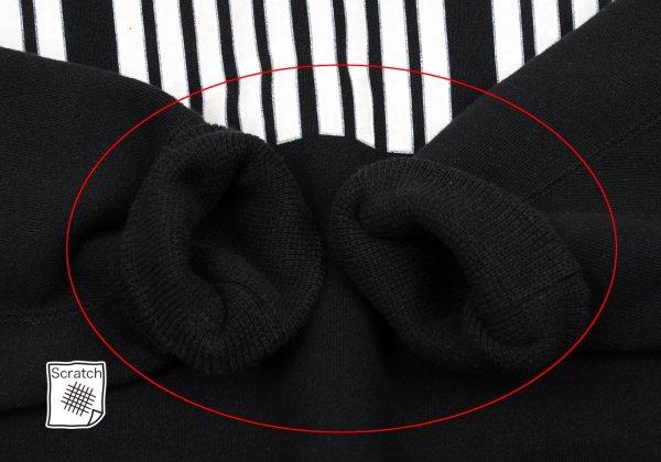 ISSEY MIYAKE MEN Stripe Patch Design Sweatshirt Black Size M