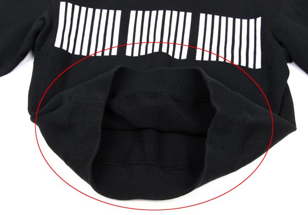 ISSEY MIYAKE MEN Stripe Patch Design Sweatshirt Black Size M