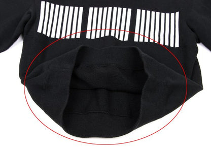 ISSEY MIYAKE MEN Stripe Patch Design Sweatshirt Black Size M