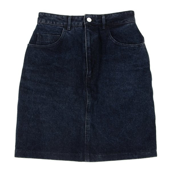 KENZO Denim Midi Skirt Indigo Cotton Size 63CM