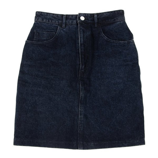 KENZO Denim Midi Skirt Indigo Cotton Size 63CM