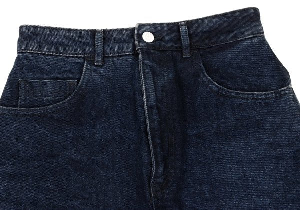 KENZO Denim Midi Skirt Indigo Cotton Size 63CM