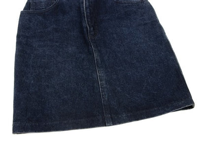 KENZO Denim Midi Skirt Indigo Cotton Size 63CM