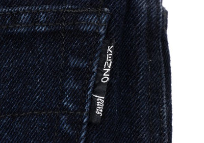 KENZO Denim Midi Skirt Indigo Cotton Size 63CM