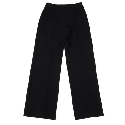 GIORGIO ARMANI Wool Seam Detail Wide Pants Black Size 38