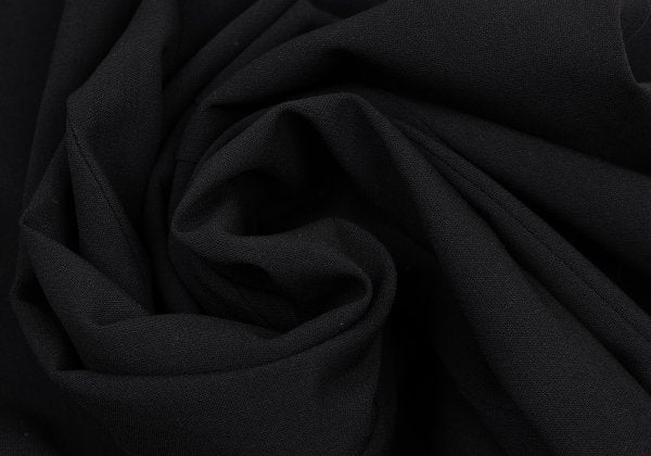 GIORGIO ARMANI Wool Seam Detail Wide Pants Black Size 38