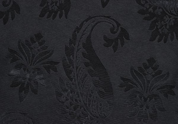 GIORGIO ARMANI Rayon Silk Botanical Jacquard Scarf Charcoal