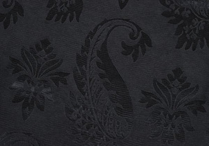 GIORGIO ARMANI Rayon Silk Botanical Jacquard Scarf Charcoal