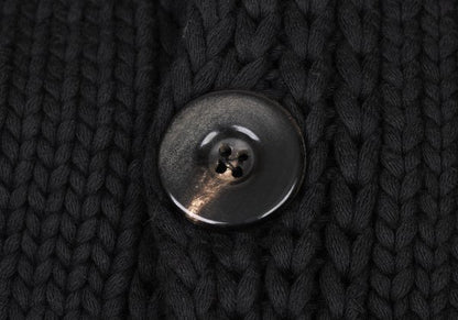 ARMANI COLLEZIONI Cotton Blend Cardigan Charcoal Size 46