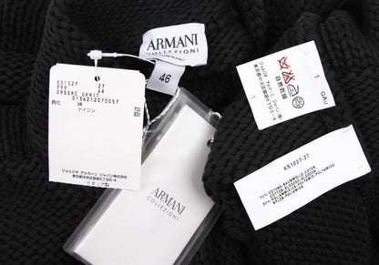 ARMANI COLLEZIONI Cotton Blend Cardigan Charcoal Size 46