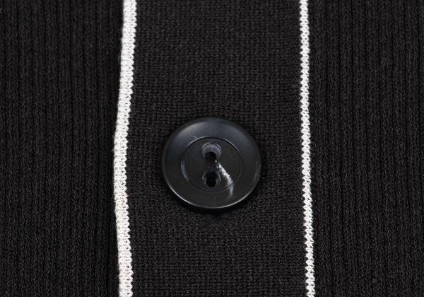 ARMANI COLLEZIONI Ribbed Cardigan w/ Piping Gray Size 46