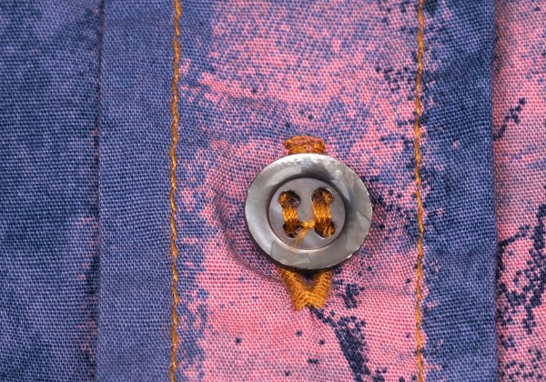 FERRE JEANS Faded Stripe Print Long Purple Pink Shirt Size 40