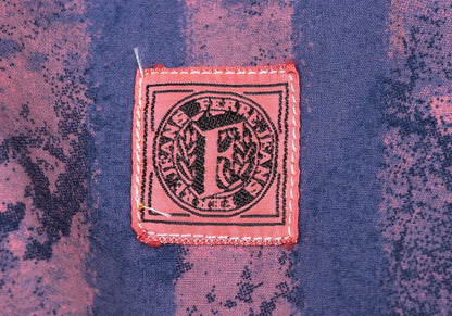 FERRE JEANS Faded Stripe Print Long Purple Pink Shirt Size 40