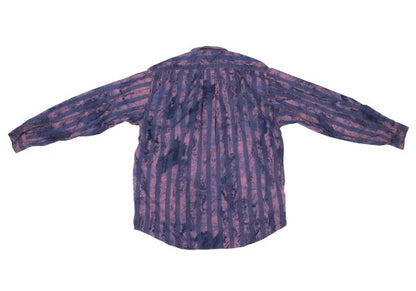 FERRE JEANS Faded Stripe Print Long Purple Pink Shirt Size 40