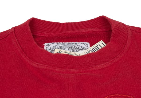 FERRE JEANS Emblem Embroidered Logo Sweatshirt Red Size M