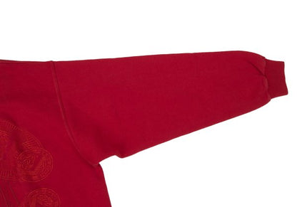 FERRE JEANS Emblem Embroidered Logo Sweatshirt Red Size M