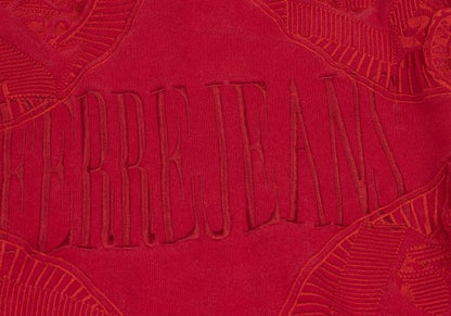 FERRE JEANS Emblem Embroidered Logo Sweatshirt Red Size M
