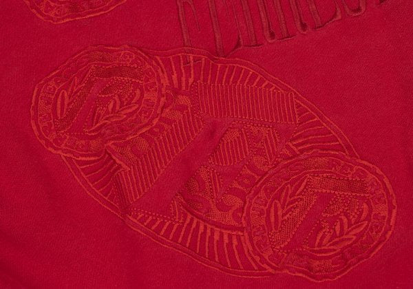 FERRE JEANS Emblem Embroidered Logo Sweatshirt Red Size M