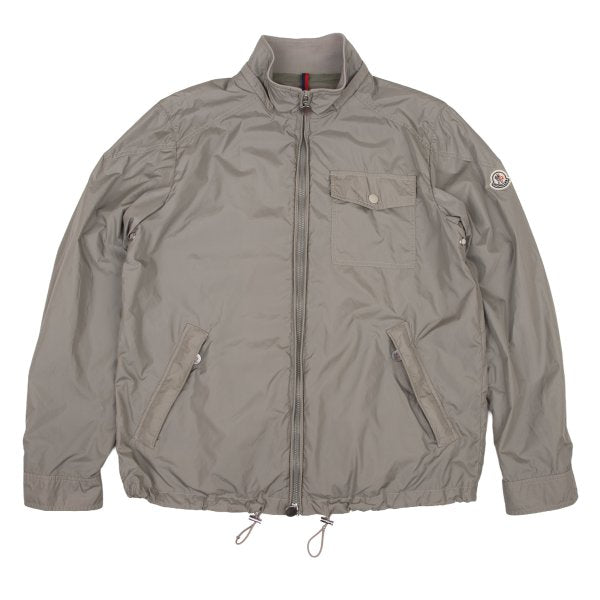 MONCLER Poly Double Zip Stand Collar Blouson Beige Size 3