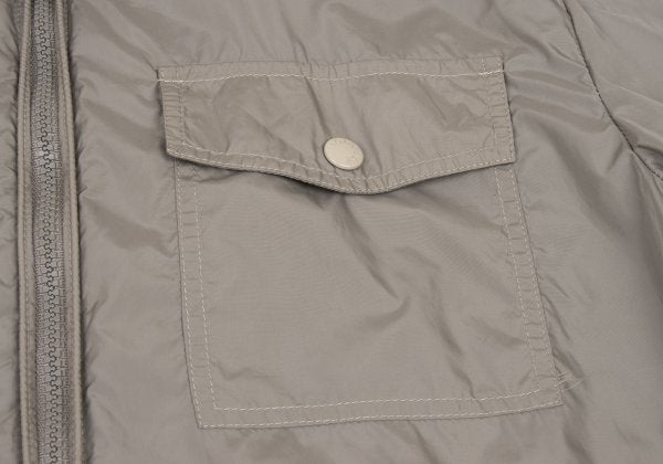 MONCLER Poly Double Zip Stand Collar Blouson Beige Size 3