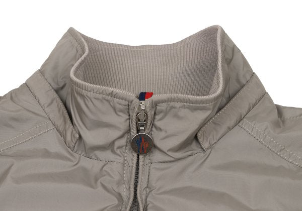 MONCLER Poly Double Zip Stand Collar Blouson Beige Size 3