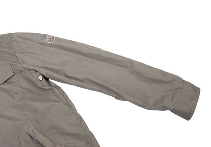 MONCLER Poly Double Zip Stand Collar Blouson Beige Size 3