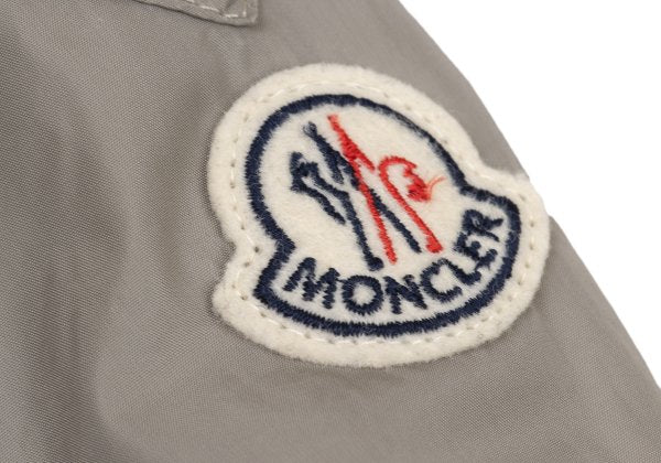 MONCLER Poly Double Zip Stand Collar Blouson Beige Size 3