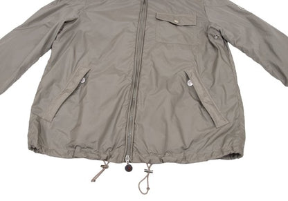 MONCLER Poly Double Zip Stand Collar Blouson Beige Size 3