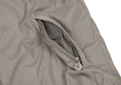 MONCLER Poly Double Zip Stand Collar Blouson Beige Size 3