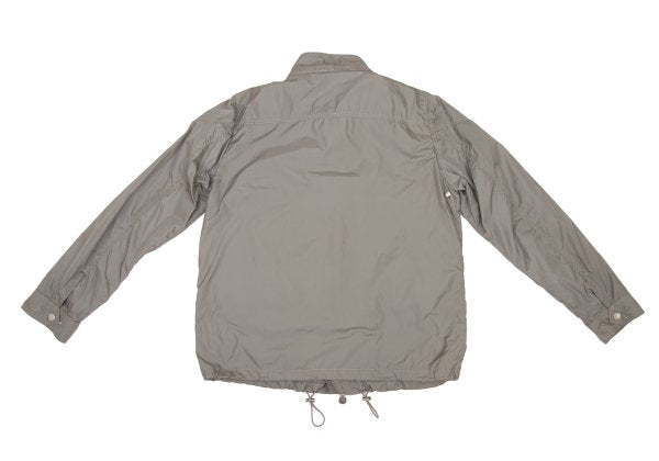 MONCLER Poly Double Zip Stand Collar Blouson Beige Size 3
