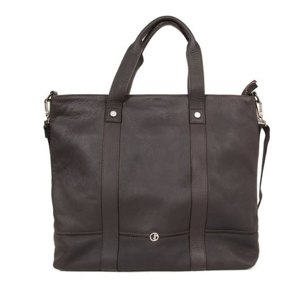 GIORGIO ARMANI Leather 2-Way Shoulder Bag Brown