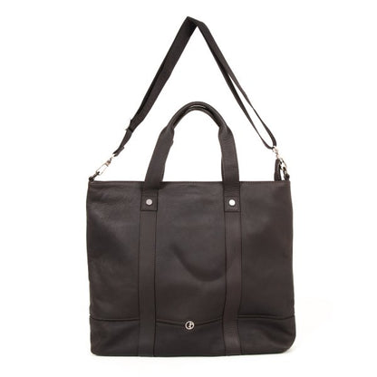GIORGIO ARMANI Leather 2-Way Shoulder Bag Brown