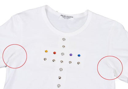 robe de chambre COMME des GARCONS Jewel T-Shirt White Size S