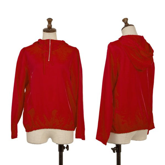 COMME des GARCONS Tricot Half-Zip Hoodie Red Size M