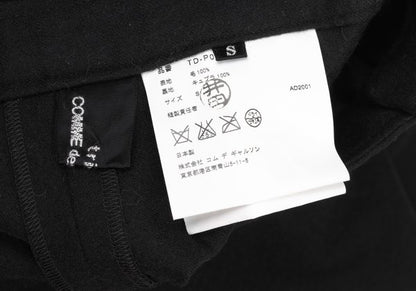 COMME des GARCONS Wool Cropped Pants Black Size S
