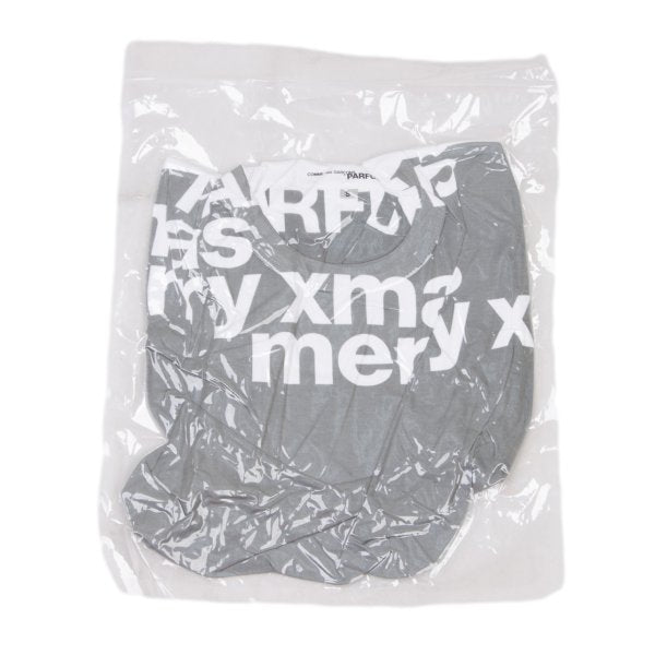 COMME des GARCONS PARFUM Bi-Color T-Shirt Gray/White Size S