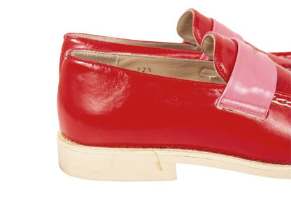 COMME des GARCONS Patent Loafer Red/Pink Size 22.5CM
