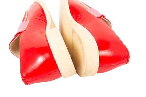 COMME des GARCONS Patent Loafer Red/Pink Size 22.5CM