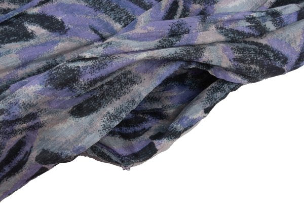 MARNI Graphic Print Cotton Tuck Skirt Blue Size 38