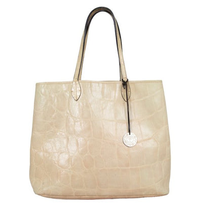 10 Corso Como Croco Embossed Bag Beige