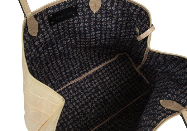 10 Corso Como Croco Embossed Bag Beige