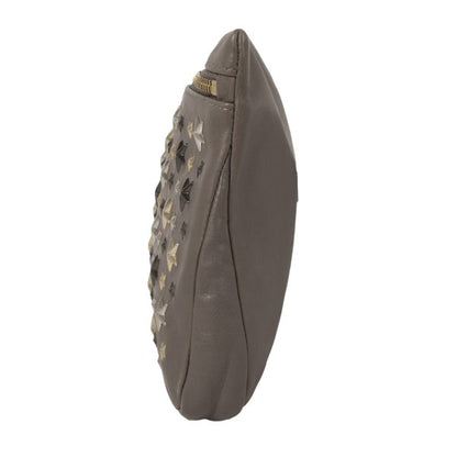 JIMMY CHOO Star Stud Leather Bag Greige
