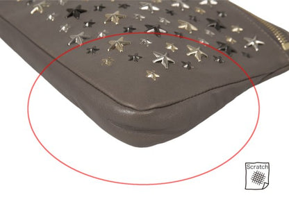 JIMMY CHOO Star Stud Leather Bag Greige