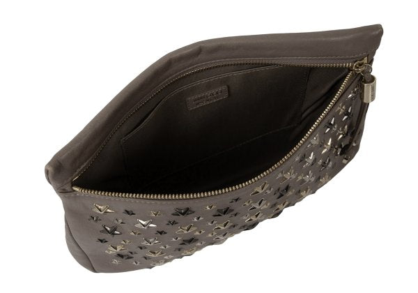 JIMMY CHOO Star Stud Leather Bag Greige