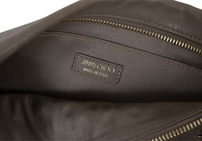 JIMMY CHOO Star Stud Leather Bag Greige