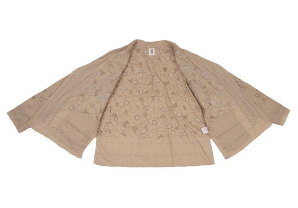 ISSEY MIYAKE HaaT Geometric Embroidered Shirt Jacket Size 2