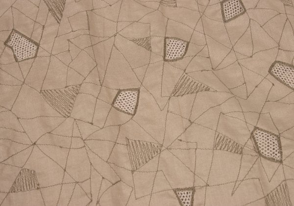 ISSEY MIYAKE HaaT Geometric Embroidered Shirt Jacket Size 2