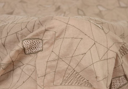 ISSEY MIYAKE HaaT Geometric Embroidered Shirt Jacket Size 2