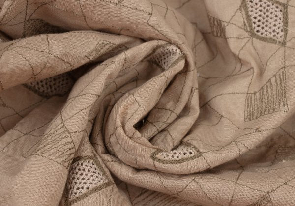 ISSEY MIYAKE HaaT Geometric Embroidered Shirt Jacket Size 2