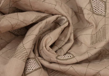 ISSEY MIYAKE HaaT Geometric Embroidered Shirt Jacket Size 2